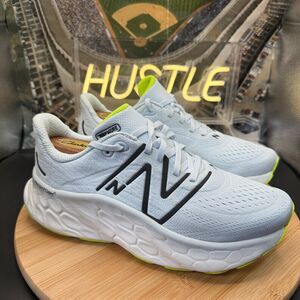 New Balance Fresh Foam X More v4 Running Shoes Womens 9 (B) Ice Blue Volt